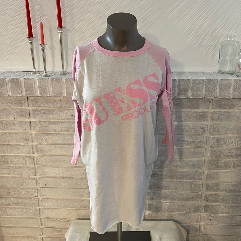 Authentic Vintage 90s Guess by Georges Marciano Baseball Tee